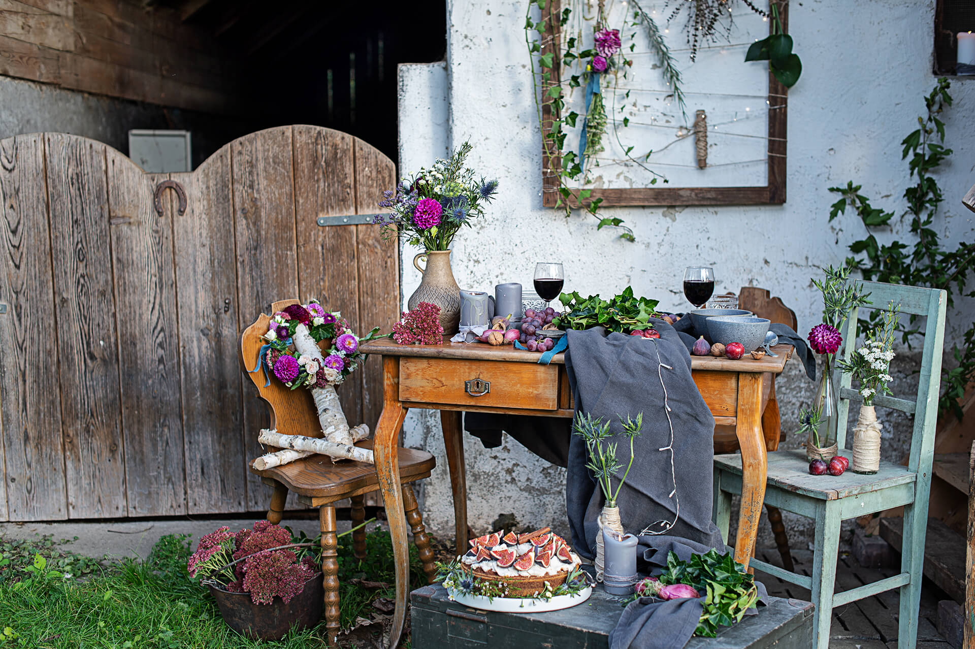 Rustic barn dinner