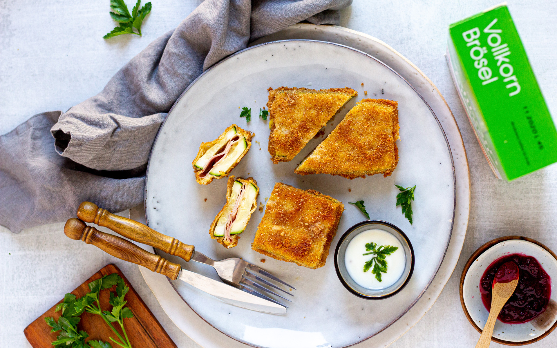 Zucchini Cordon Bleu