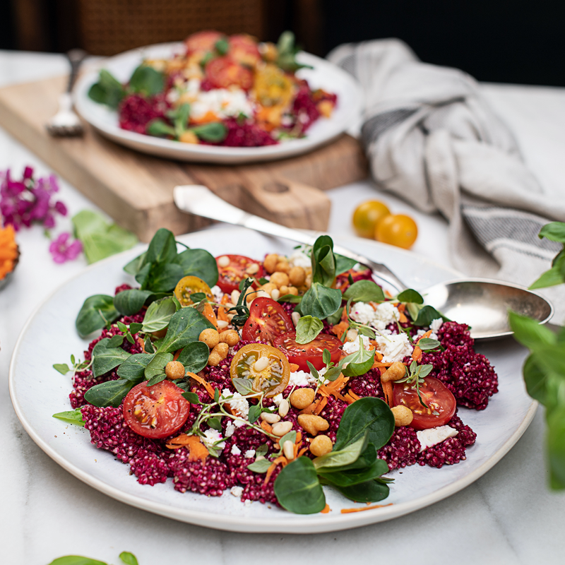 Immunbooster Couscous Salat mit Roter Rübe & Feta