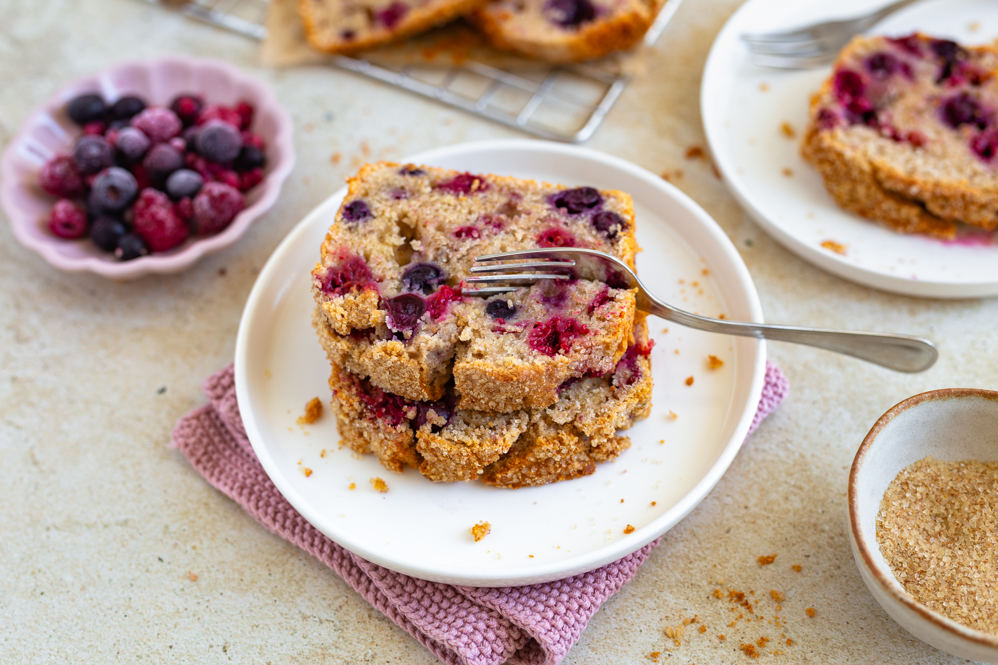 Fruchtiges Beerenbrot