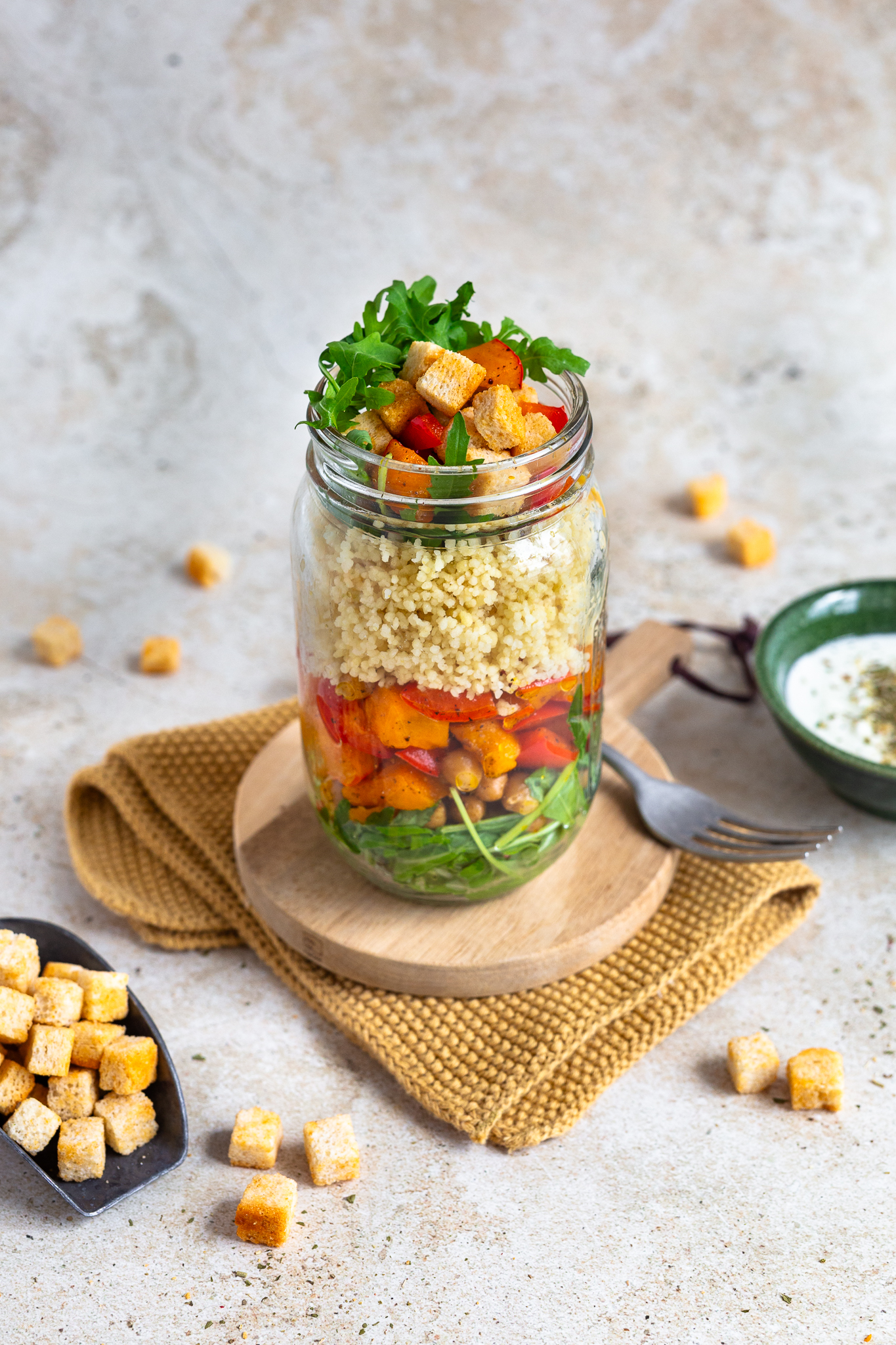 CousCous-Salat mit Ofengemüse