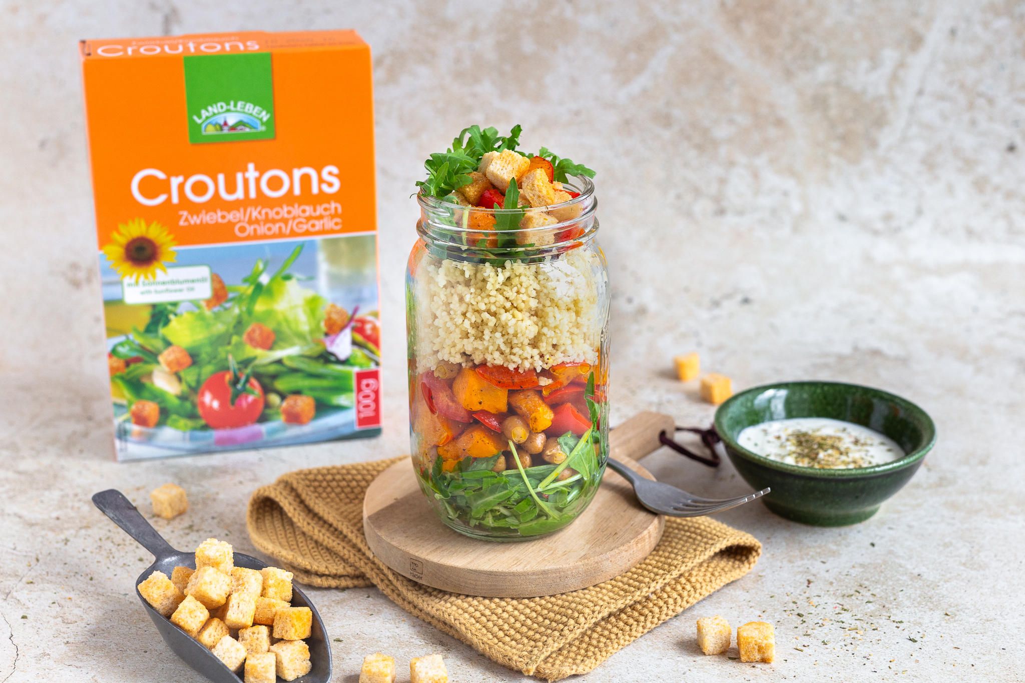 CousCous-Salat mit Ofengemüse