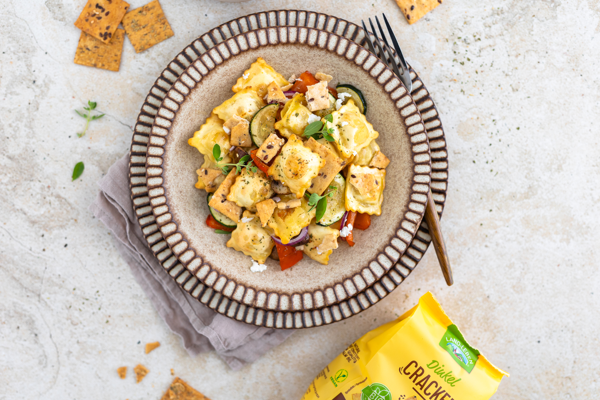 Tortellini-Salat aus dem Airfryer